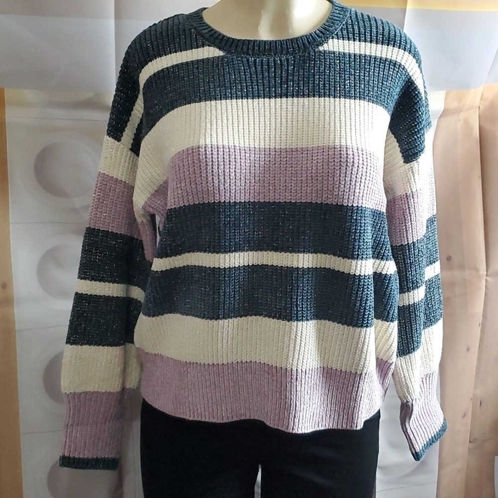 NWT Willow & Clay Striped Sweater Size S / L